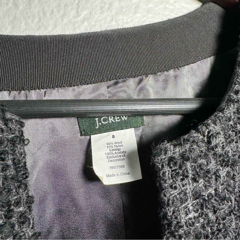 J. Crew • Blazer Jacket • Wool Blend • Size 8 • Tweed - Picture 7 of 11